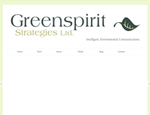 Tablet Screenshot of greenspiritstrategies.com
